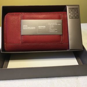 Gianni Bernini Banker's Wallet - Red